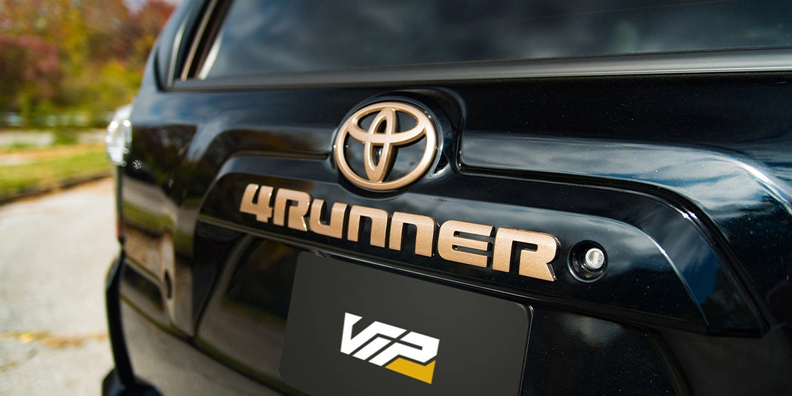 Custom 4Runner Bronze Build Custom painted badges 4runner rear