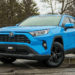 2019 Toyota RAV4 XLE Blue Flame with Powder coated wheels