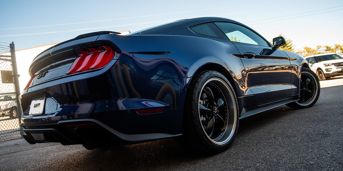 2019 Ford Mustang GT Daytona Racing Stripe Build Rear angle