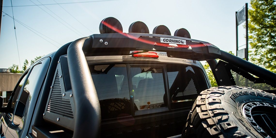 2020 Toyota Tacoma TRD Offroad Build go Rhino Rear Lighting