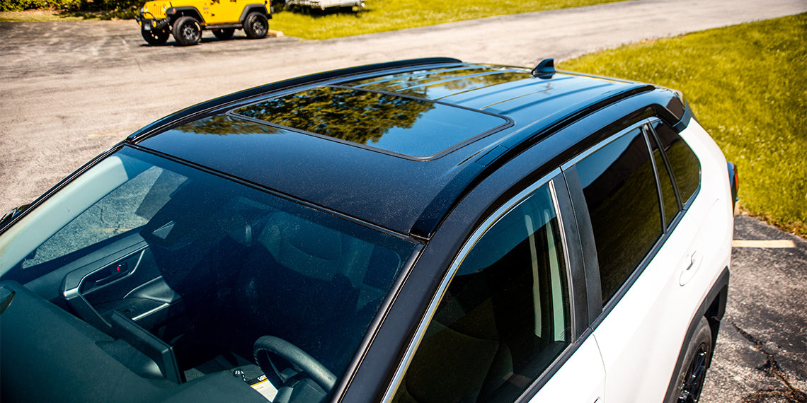 2020 RAV4 LE Blackout Build with Roof Wrap