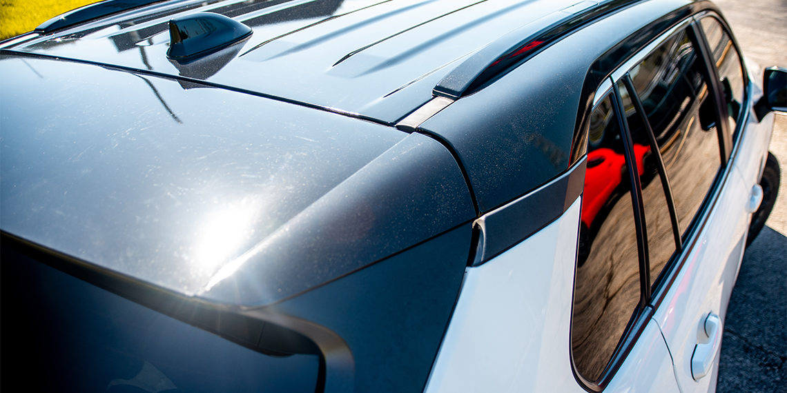 2020 RAV4 LE Blackout Build with Roof Wrap 2