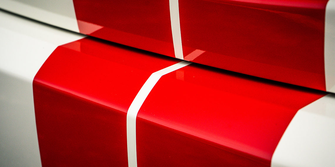 2021 Mini Cooper Iconic Indy Racing Stripes Rear Up Close