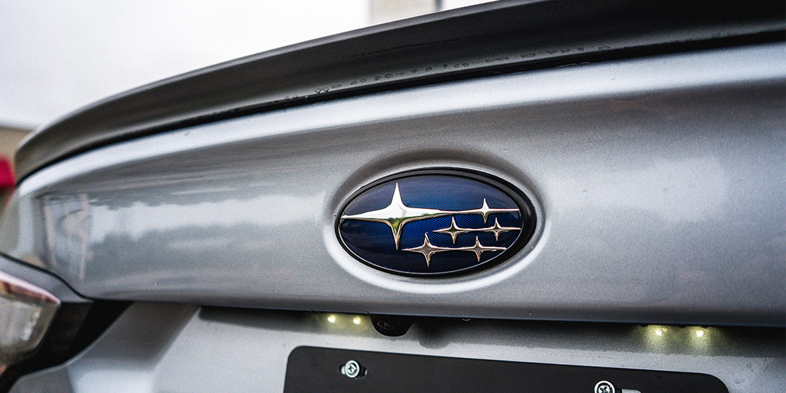 2020 Subaru Legacy AWD Blackout Build Rear Emblem