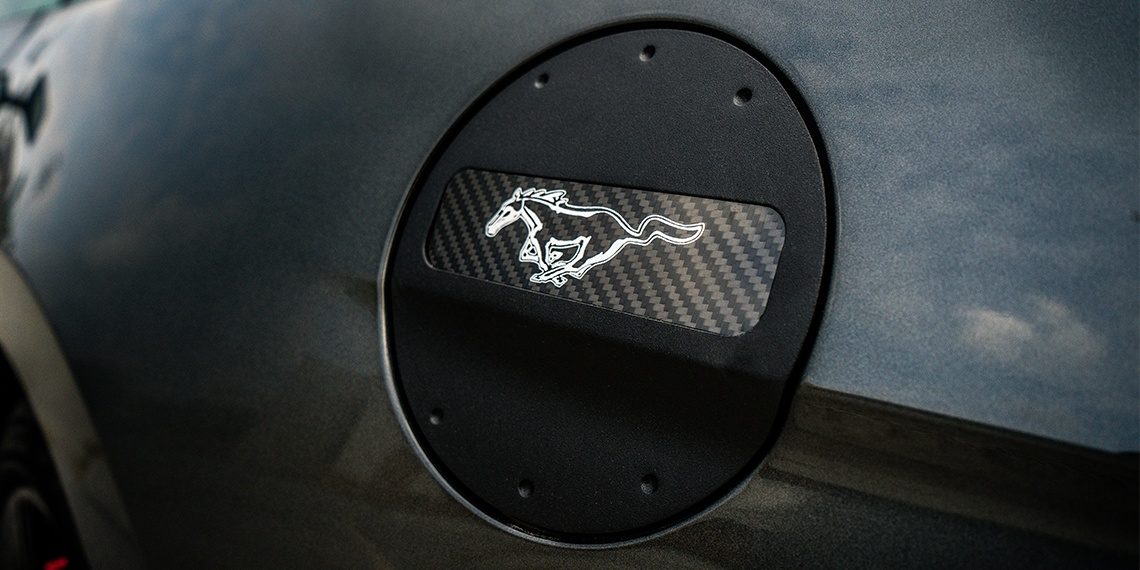 2020 Ford Mustang GT Red Accent Build Custom Gas Cap