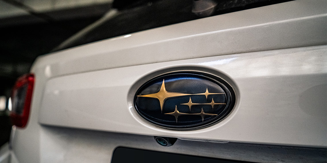 2021 Subaru Crosstrek Overland Build Rear Smoked Emblem