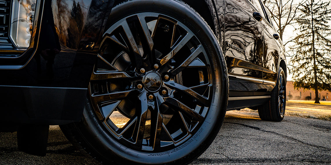 2021 GMC Yukon Denali Blackout Build Powder Coat Wheels