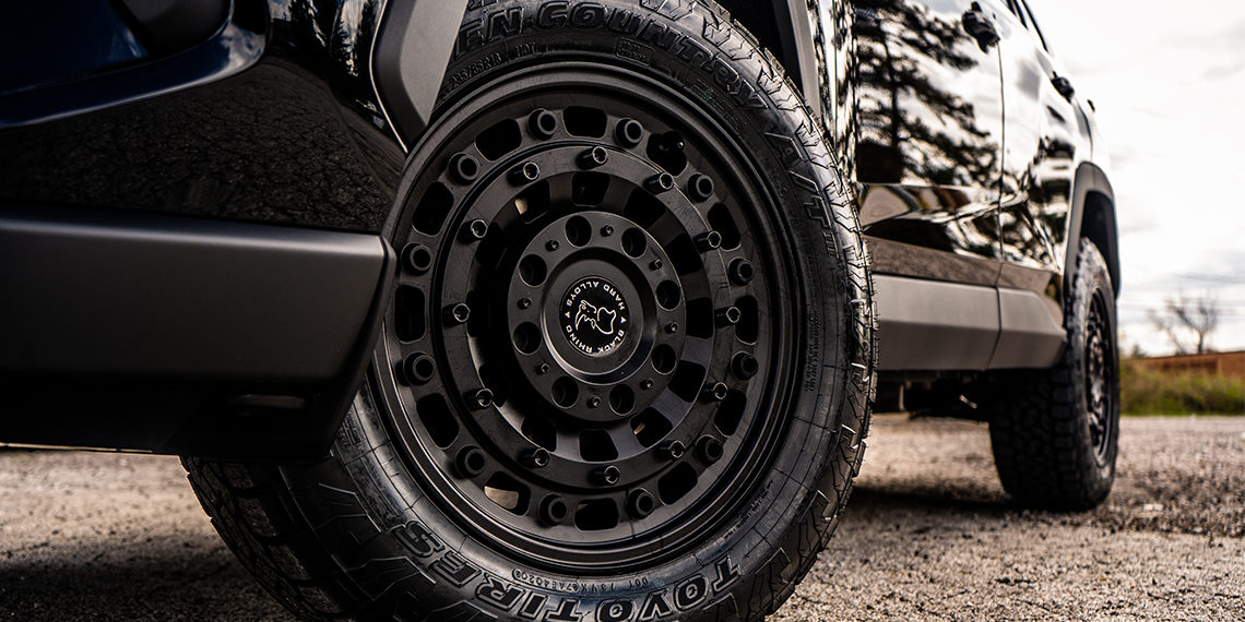 2021 RAV4 LE Blackout Build Black Rhino Arsenal Wheels