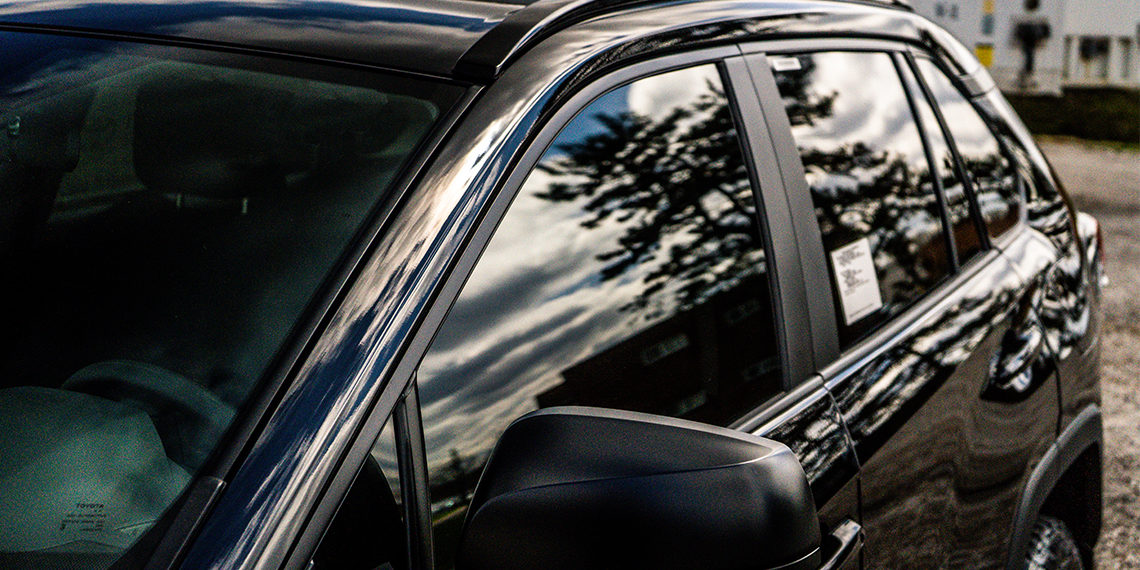 2021 RAV4 LE Blackout Build Wrapped Window Trim