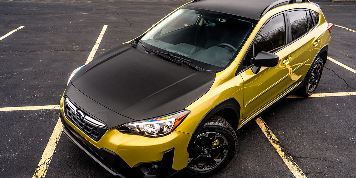 2021 Subaru Crosstrek Carbon Fiber Hood Wrap 3