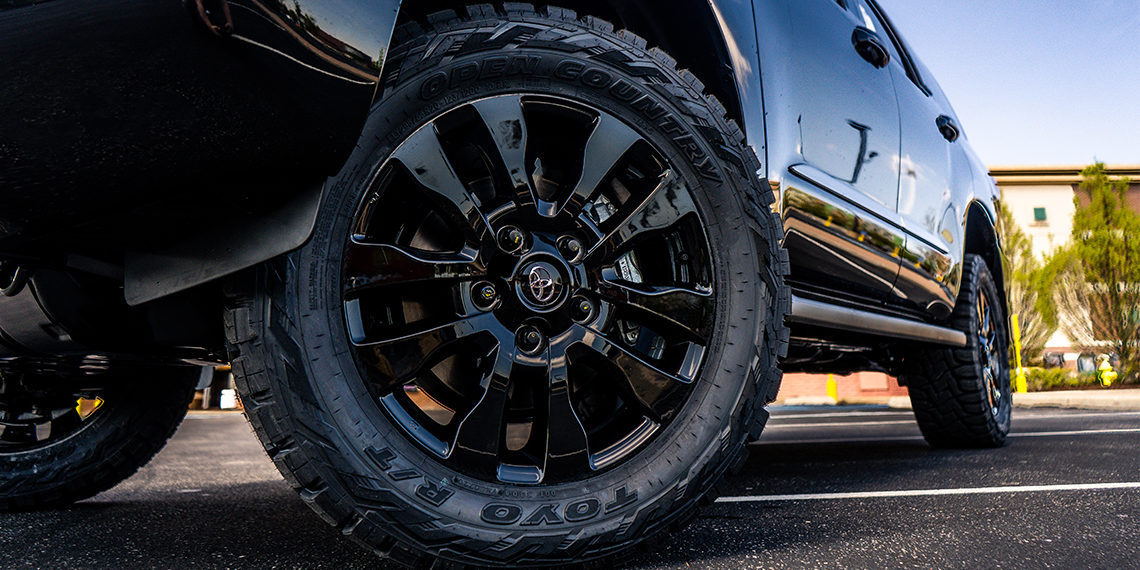 2021 Toyota Sequoia Nightshade Edition with Toyo Open Country Tires