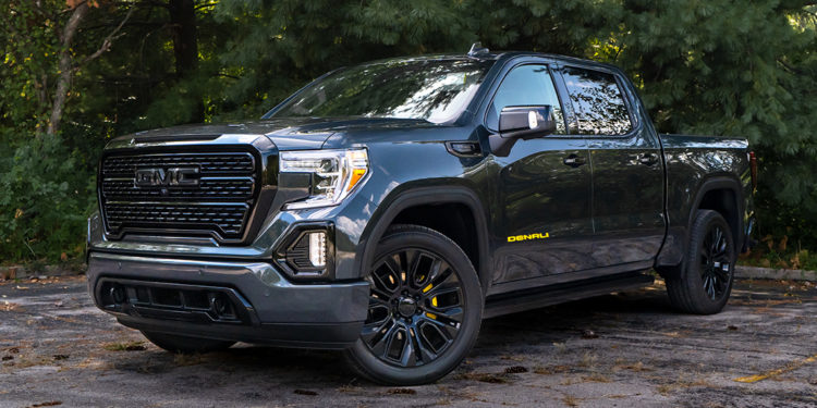 2021 GMC Sierra Denali Black and Yellow Build Hero