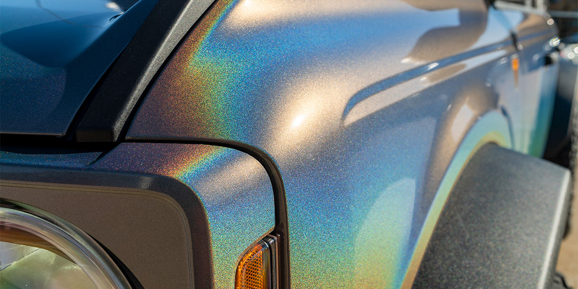 2021 Ford Bronco Sasquatch Psychedelic Color Change Wrap