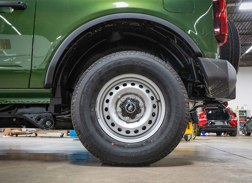 Base model wheels for the 2022 Ford Bronco.