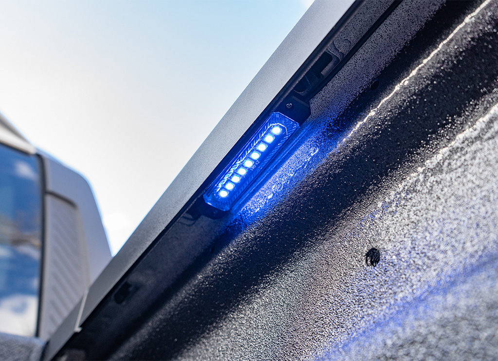 Blue setting of the LED bed light
