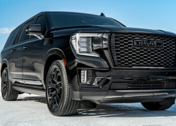Bold blackout GMC Yukon Denali custom build.