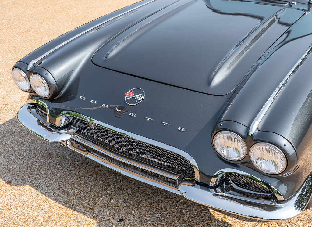 genuine 1962 C1 Corvette front emblem replacement.