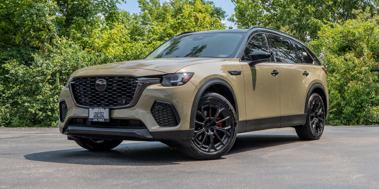 2025 Mazda CX-70 SUV with accessories and two-tone styling.