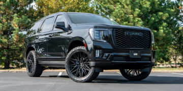 Lifted 2024 GMC Yukon Denali build with custom blackout trim.