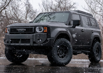 Custom 2025 Toyota Land Cruiser offroad build with matte ppf and a lift kit.