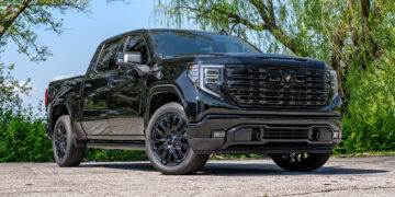 Blackout 2025 GMC Sierra 1500 Denali build with chrome delete trim.