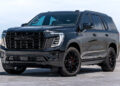 Custom chrome delete 2025 GMC Yukon Denali with blackout trim.