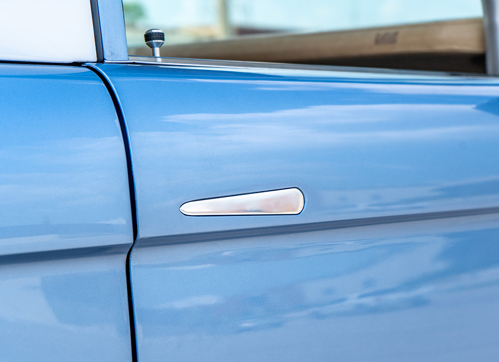 1971 Ford Bronco - flush stainless electronic door handles modification
