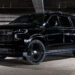 2024 Chevy Suburban with blackout chrome delete trim.