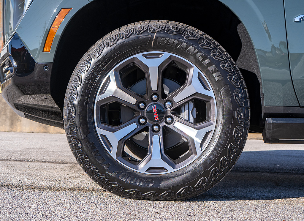 2026 GMC Yukon AT4 factory original wheels and tires.