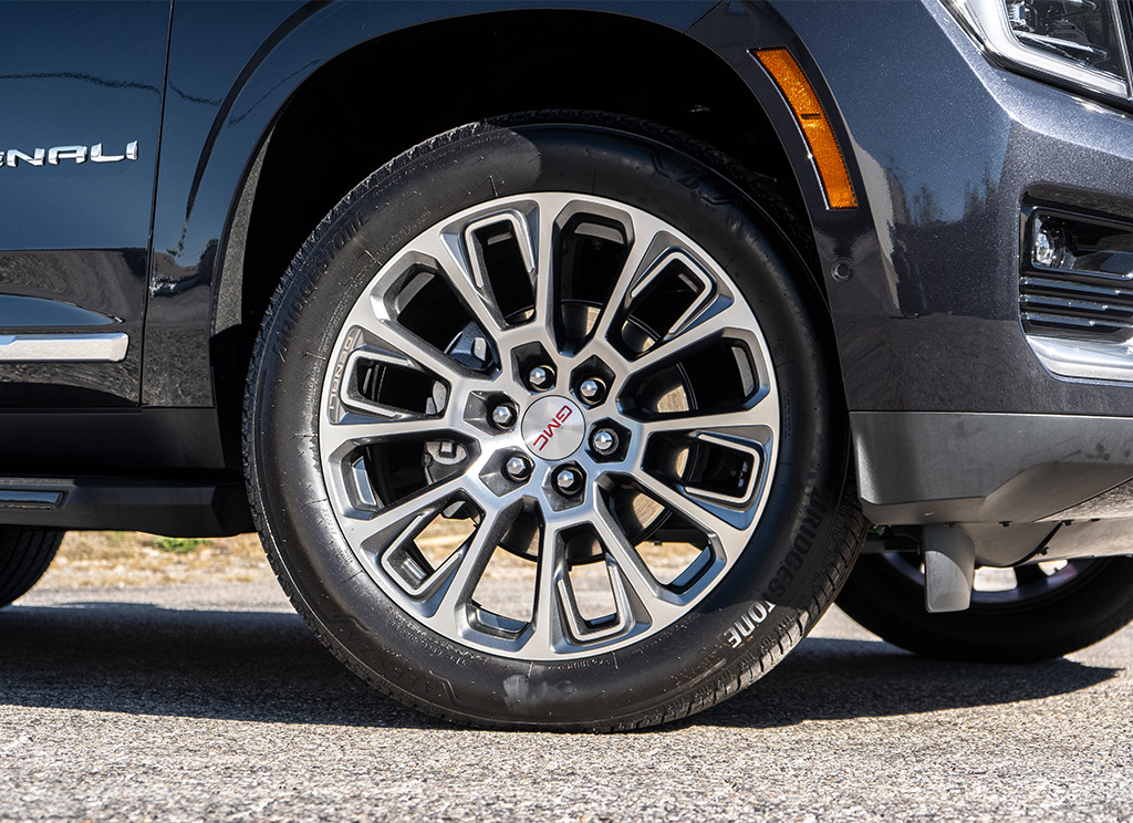 2026 GMC Yukon Denali factory original wheels and tires.