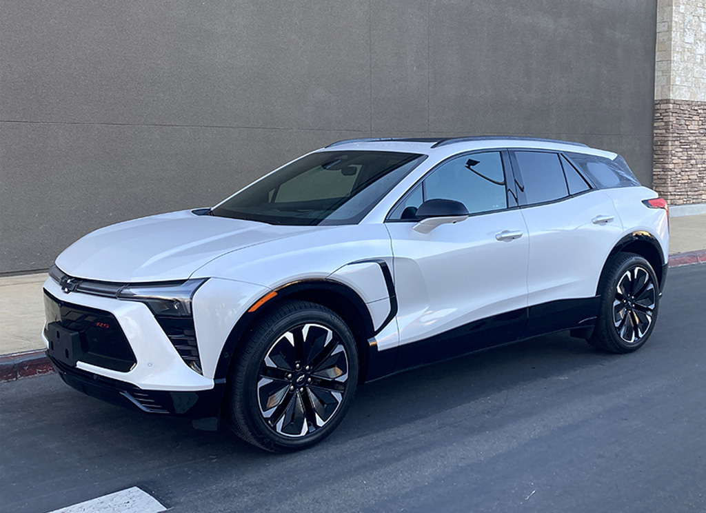 White 2025 Chevy Blazer EV.