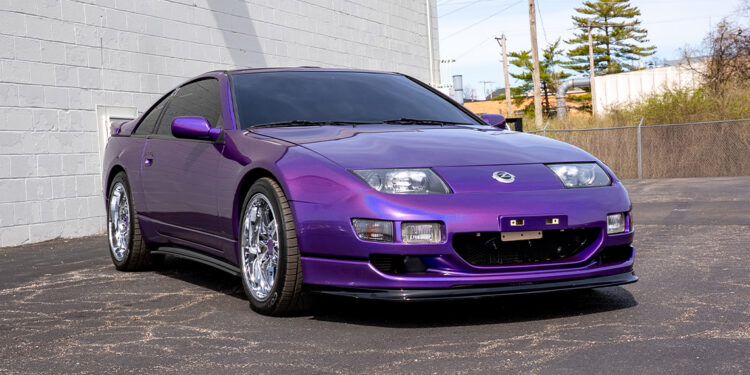 Custom Color-Shift Purple 1991 Nissan 300ZX Vinyl Wrap.